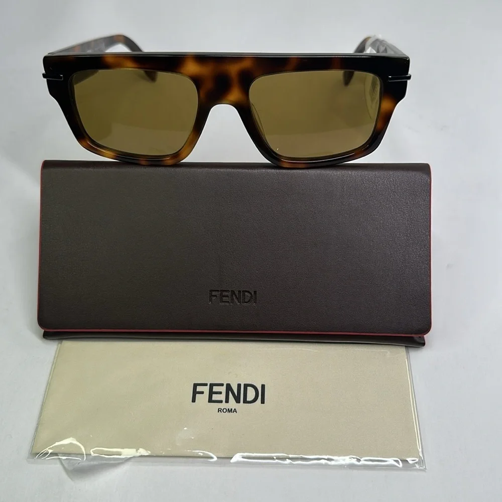 New Authentic FENDI FE40091U 5453E MAN SUNGLASSES